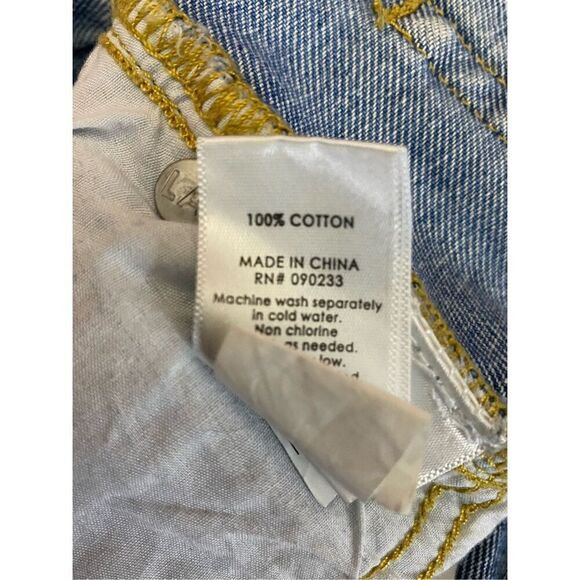 PACSUN Vintage Icon Jeans Raw Hem Cropped Denim Women’s Size 27 - Picture 5 of 7